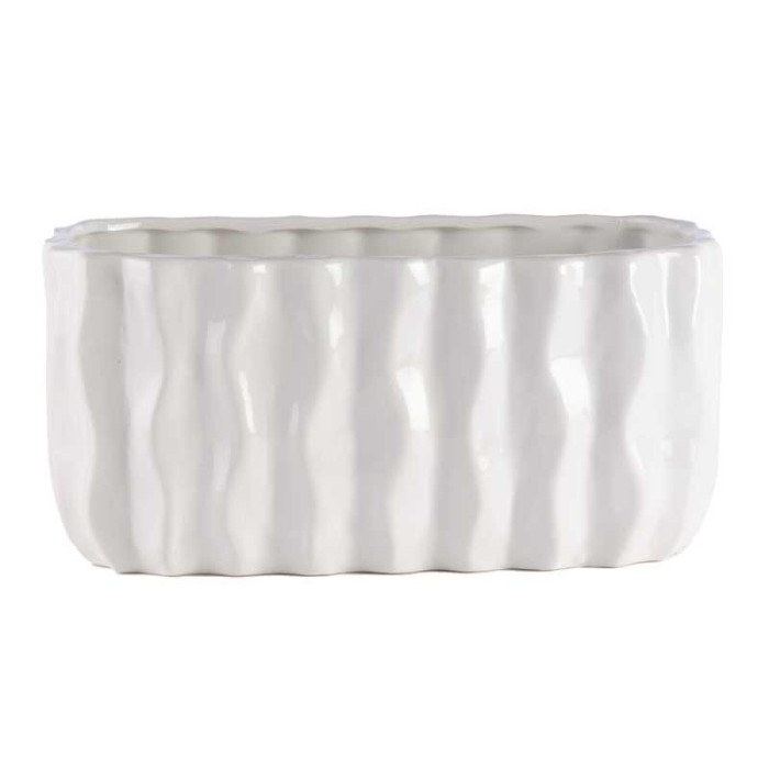 VASO BIANCO CERAMICA 26 X 13.5 H 12.5